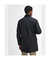 Men’s Barbour Waxed Mac - Black / Greenloch