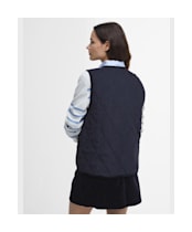 Cecily Gilet - Dark Navy / Sky Dress Tartan