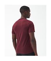 Men's Barbour International Small Logo Tee - Bordeaux