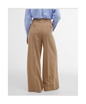 Women's Barbour Francis Wide Leg Trousers - Dark Camel