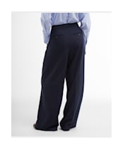 Women's Barbour Francis Wide Leg Trousers - Navy