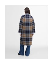 Kira Wool Coat - Sky Dress Tartan