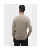 Men's Barbour Pima Cotton Crew Neck Sweater - Green Slate