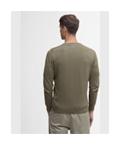 Men's Barbour Pima Cotton Crew Neck Sweater - Vintage Khaki