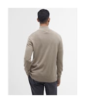 Men’s Barbour Cotton Half Zip Sweater - Green Slate