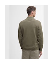 Men’s Barbour Cotton Half Zip Sweater - Vintage Khaki