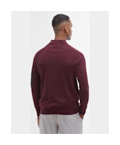 Men's Barbour International Blades Cotton Crew Neck Jumper - Bordeaux