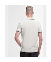 Men's Barbour International Evan Tipped Polo Shirt - Oyster Grey