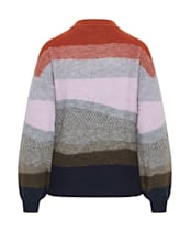 Women's Lily & Me Art Colour Block Jumper - Olive