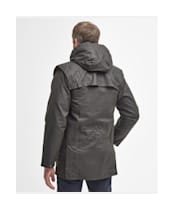 Men's Barbour Classic Durham Waxed Jacket - Olive