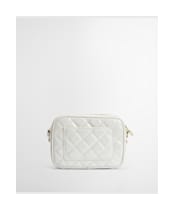 Women's Barbour International Quilted Sloane Crossbody Bag - Gloss Silver Birch