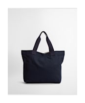 Women's Barbour Logo Holiday Tote Bag - Navy / Stone