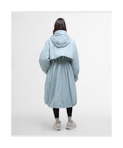 Women's Barbour International Estella Parka Casual Jacket - Light Steel Blue