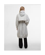 Women's Barbour International Estella Parka Casual Jacket - Silver Birch