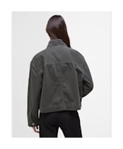 Women's Barbour International Sierra Cotton Casual Jacket - Envy Green