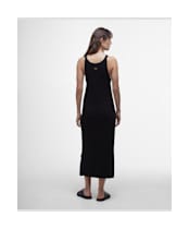 Women's Barbour International Dakota Knitted Midi Dress - Black