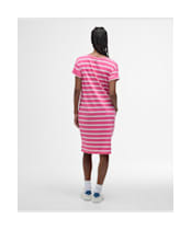 Women's Barbour Otterburn Stripe Dress - ROSE PINK/WHITE