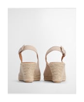 Women's Barbour Hazel Espadrille Wedge Sandal - Salt Suede