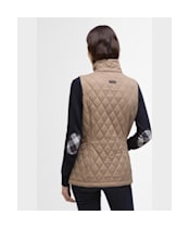 Women's Barbour Keeper Wear Quilted Gilet - Military Brown