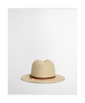 Women's Barbour Evelyn Braid Trilby Hat - Natural