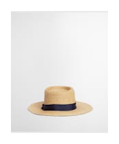 Women's Barbour Lily Straw Summer Hat - Natural / Navy
