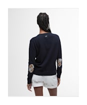 Women's Barbour Bredon Knit Sweater - Navy / Hessian