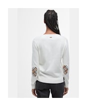 Women's Barbour Bredon Knit Sweater - CLOUD/HESSIAN