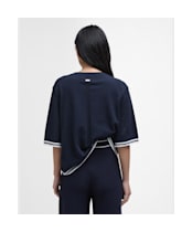 Women's Barbour Genevieve Knitted T-Shirt - Dark Navy