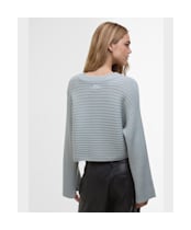 Women's Barbour International Zola Knitted Jumper - Light Steel Blue