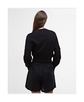 Women's Barbour International Priya Knitted Bomber Jacket - Black
