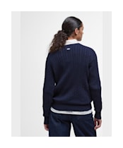 Women's Barbour Hartland Crew Knitted Jumper - Navy