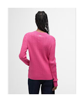 Women's Barbour Hartland Crew Knitted Jumper - Rose Pink