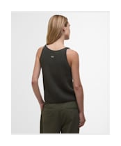 Women's Barbour International Dakota Sleeveless Knitted Jumper - Envy