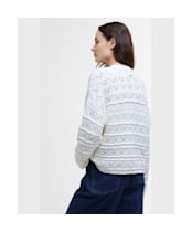 Women's Barbour Isla Knitted Cardigan - Cloud