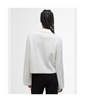 Women's Barbour Alma Knitted Zip Through Cardigan - ECRU/OATMEAL