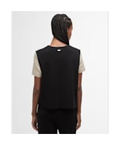 Women's Barbour Maya Sleeveless Zip Through Tank - Black