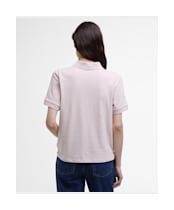 Women's Barbour Bowford Polo Top - Primrose Pink