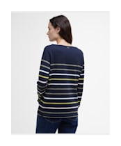 Women's Barbour Hawkins Top - Navy Stripe