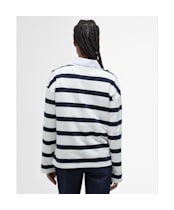 Women's Barbour Caroline Crew Neck Sweatshirt - Dark Navy Stripe