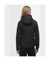 Women's Barbour International Dakota Quilted Sweater Jacket - Black