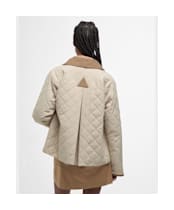 Women's Barbour Anise Quilted Jacket - Light Sand / Ancient Tartan