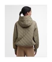 Women's Barbour Maddy Quilted Jacket - Dusky Green / Ancient Tartan