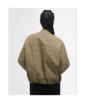 Women's Barbour Emlyn Quilted Jacket - Dusky Green / Ancient Tartan