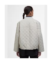 Women's Barbour Emlyn Quilted Jacket - Light Sand / Ancient Tartan
