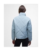 Women's Barbour International Zola Quilted Jacket - Light Steel Blue