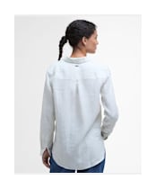 Women's Barbour Marine Shirt - Aqua Stripe