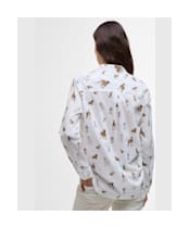 Women’s Barbour Safari Shirt - Dog Print