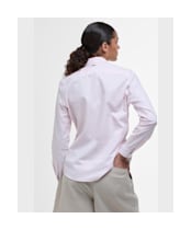 Women's Barbour Derwent Shirt - PINK/HESSIAN TAR