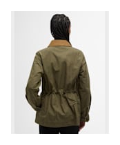 Women's Barbour Averie Showerproof Jacket - Dusky Green / Ancient Tartan