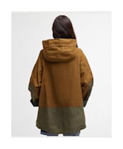 Women's Barbour Hayley Showerproof Jacket - Breen / Dusky Green